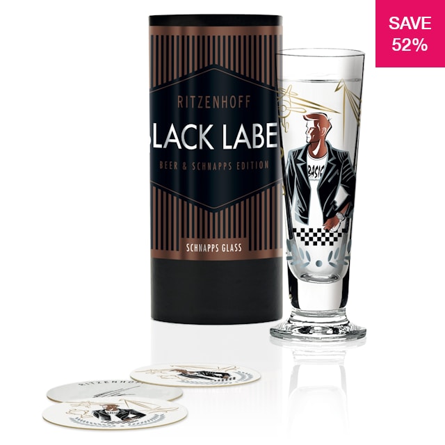 52% off on 300ml Black Label Shot Glass