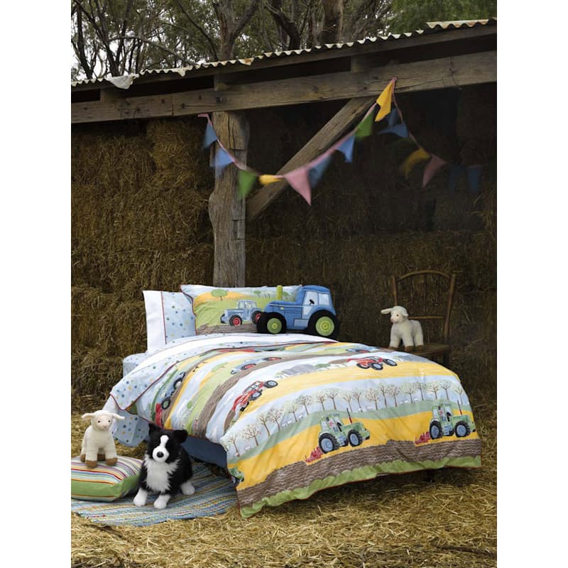 37 Off On Linen House Field Days Boys Single Duvet Set With