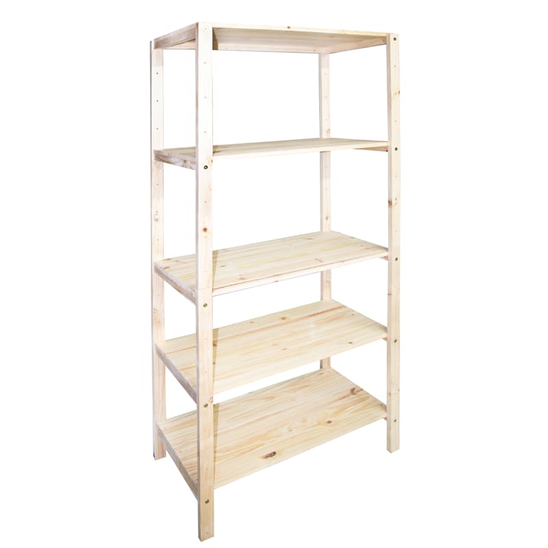 36% off on 5 Tier Solid Pine Shelf Unit pine shelving b&q