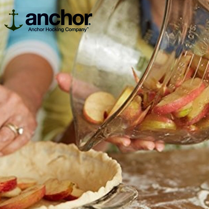 Glass Batter Bowl with Red Lid (1.8 Litres)