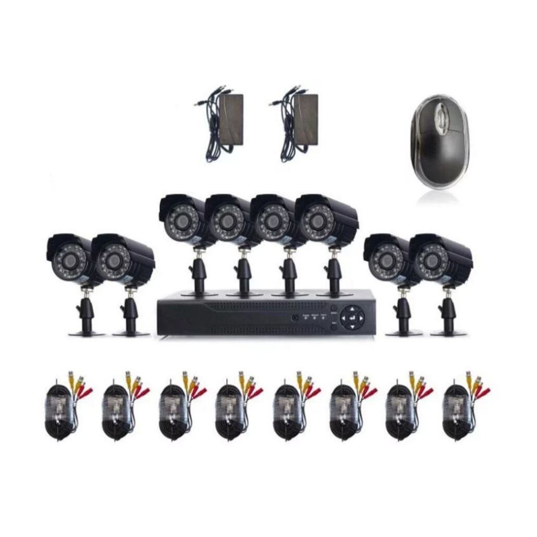 8 Channel CCTV Security Camera System Kit with Internet 3G Phone Viewing and HDMI