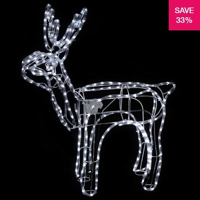 33% off on 3D LED Grazing Reindeer with Moving Head Christmas Light