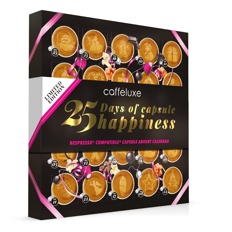 34 off on Caffeluxe Pack of 25 Advent Calendar Themed Nespresso