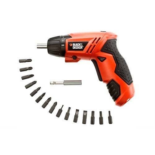 4.8V NI-CD Cordless Screwdriver with 15 Screw Bits