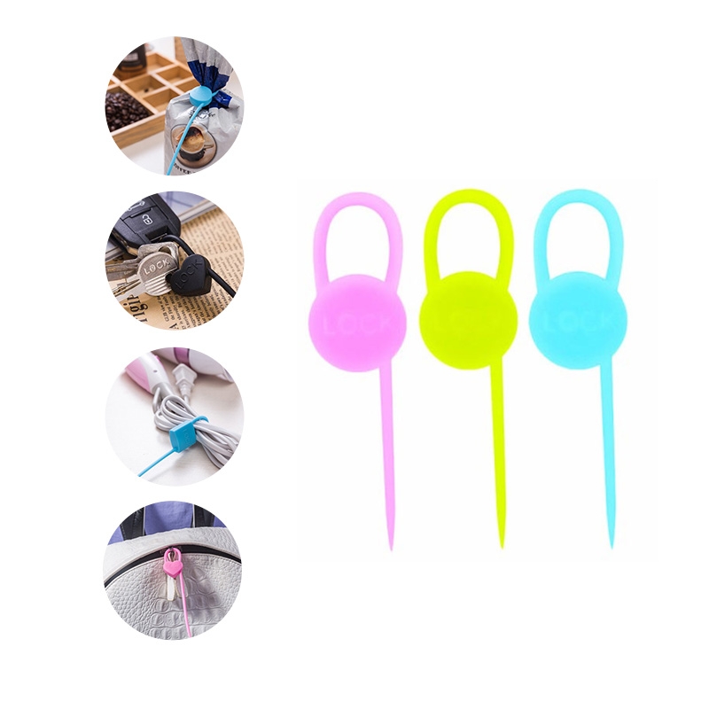 50 off on Pack of 6 Reusable Silicone Cable Ties (Multiple Options