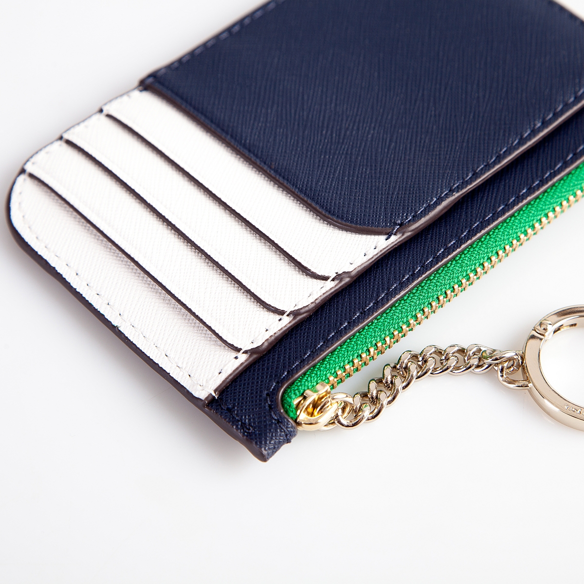 29 off on Kate Spade LZip Leather Card Holder with Keychain