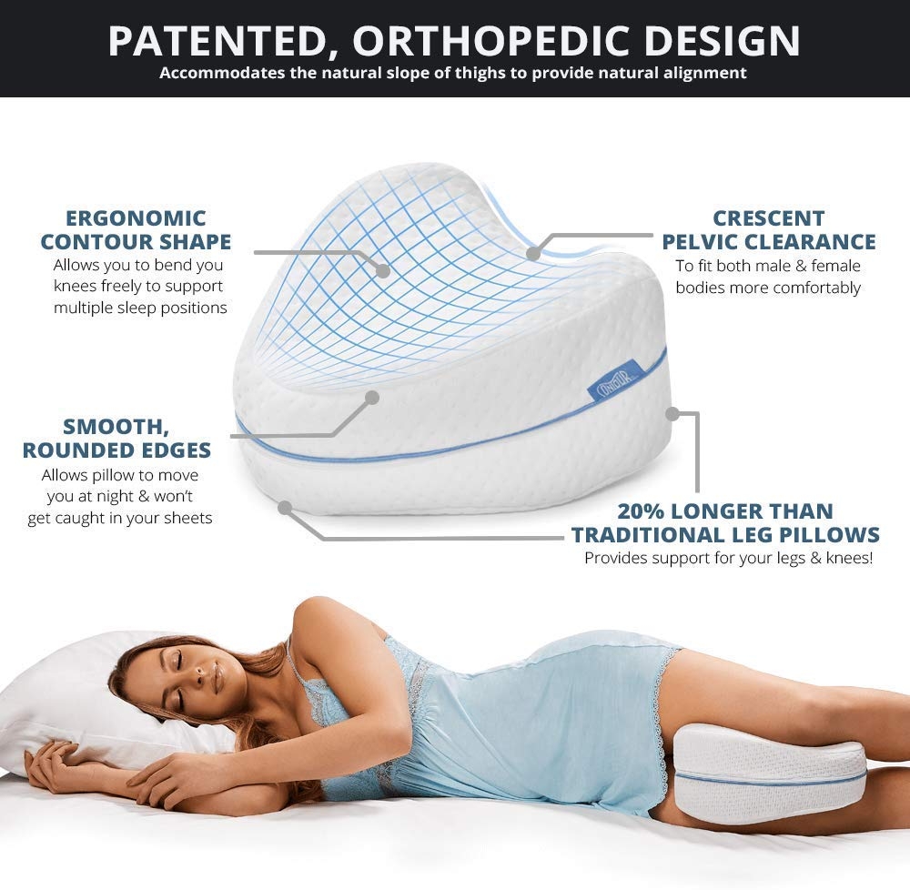 50 Off On Contour Orthopedic Memory Foam Leg Pillow With Washable