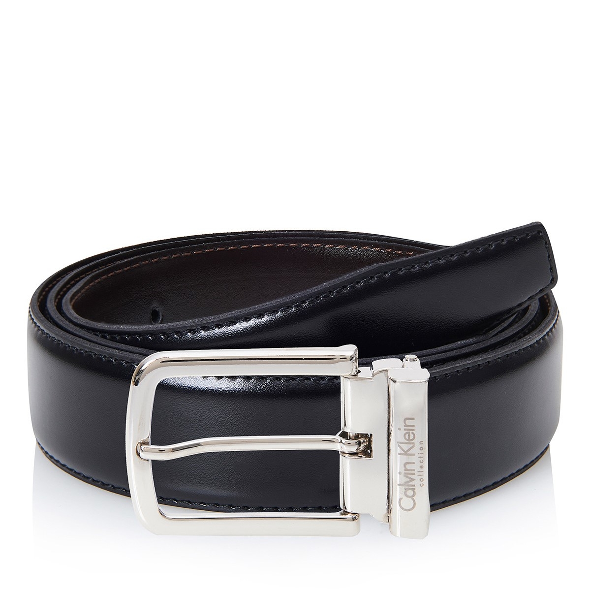 calvin klein men's leather belt