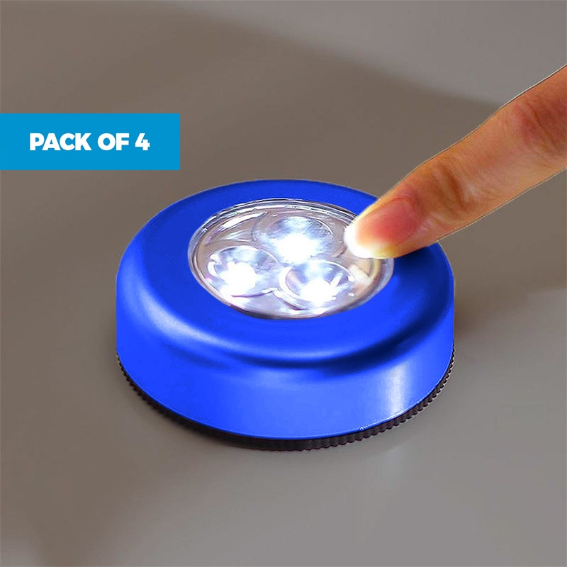 50 off on Pack of 4 Battery Powered LED Push Button Lights