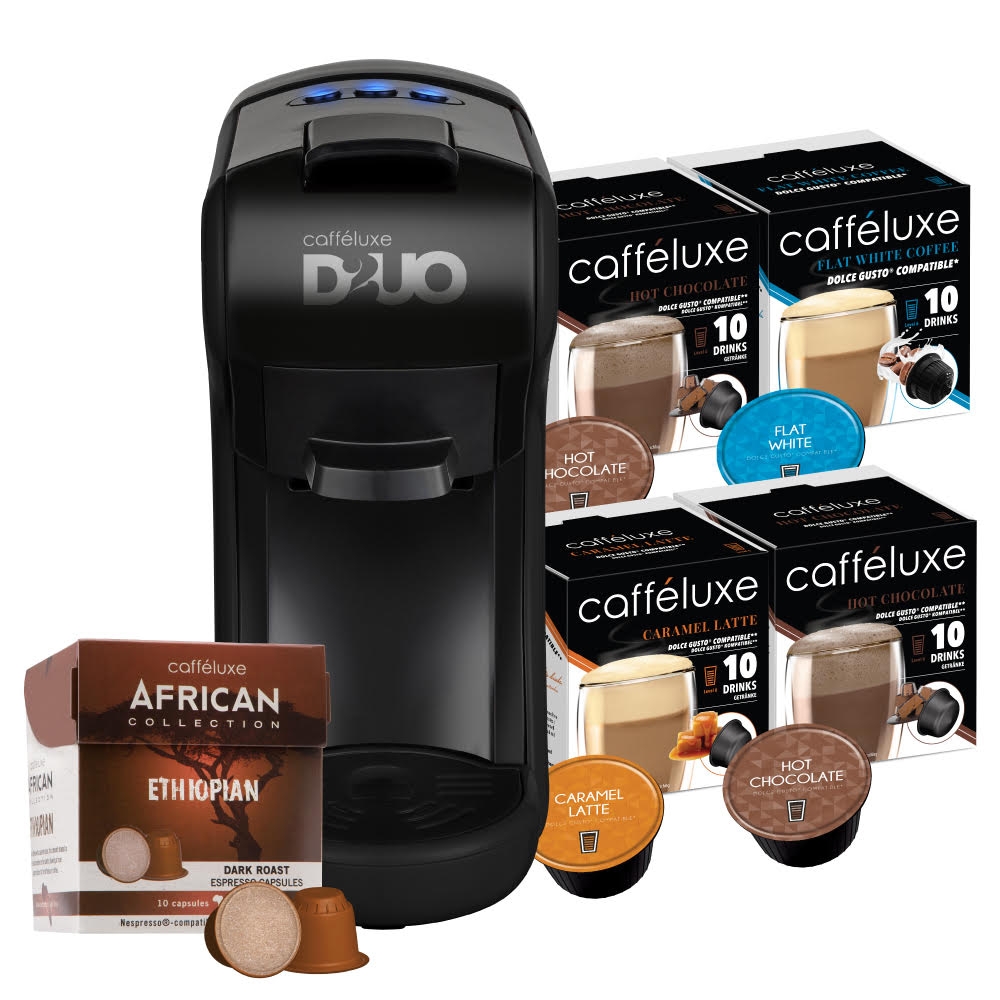 33 off on Nespresso & Dolce Gusto Compatible DUO Machine with 140