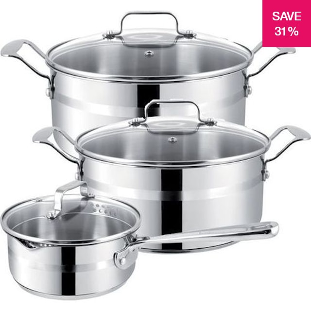 31% off on Jamie Oliver Stainless Steel Brushed 6 Piece Set