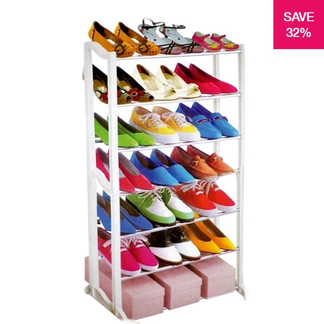 32 off on 7 or 10 Tier Stackable Shoe Rack
