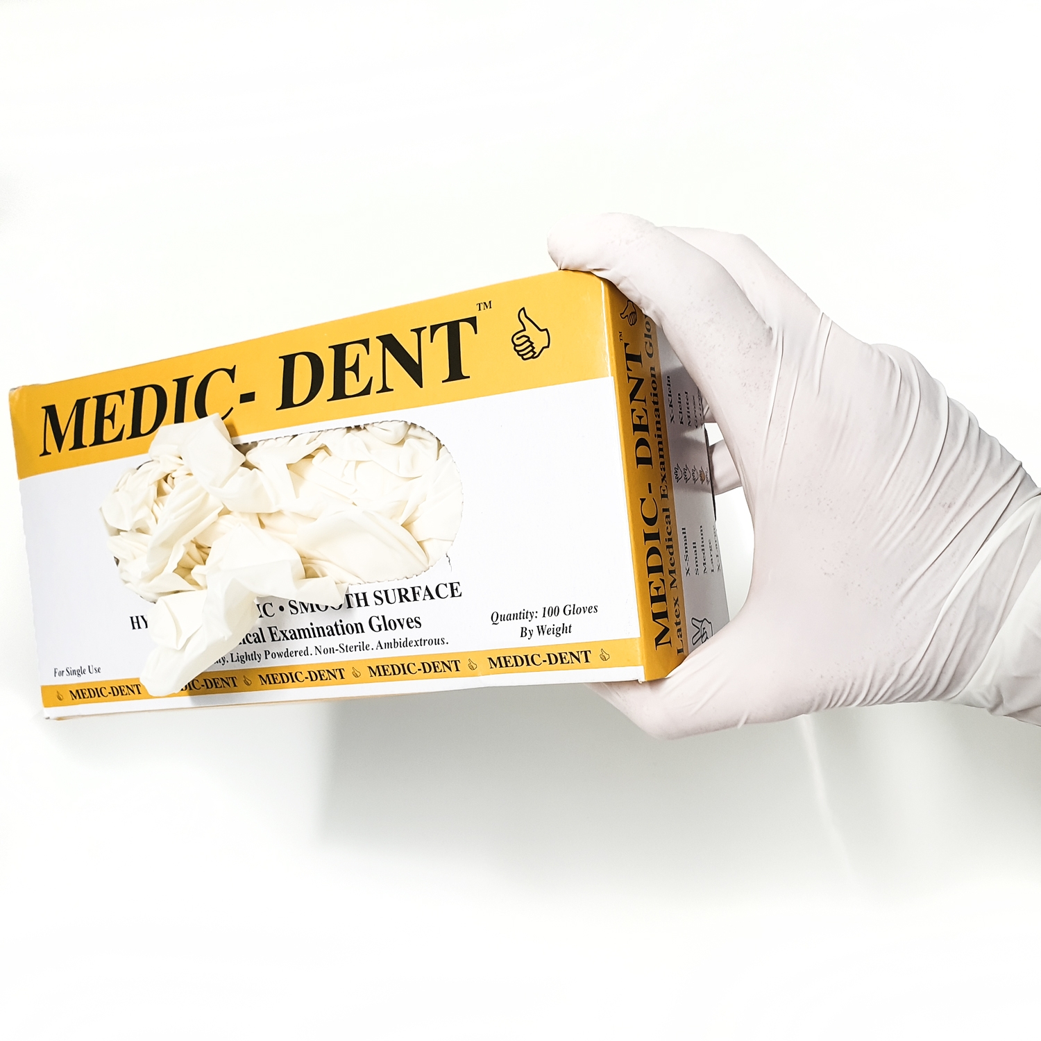 29 off on MedicDent Pack of 100 Latex Medical Examination Gloves