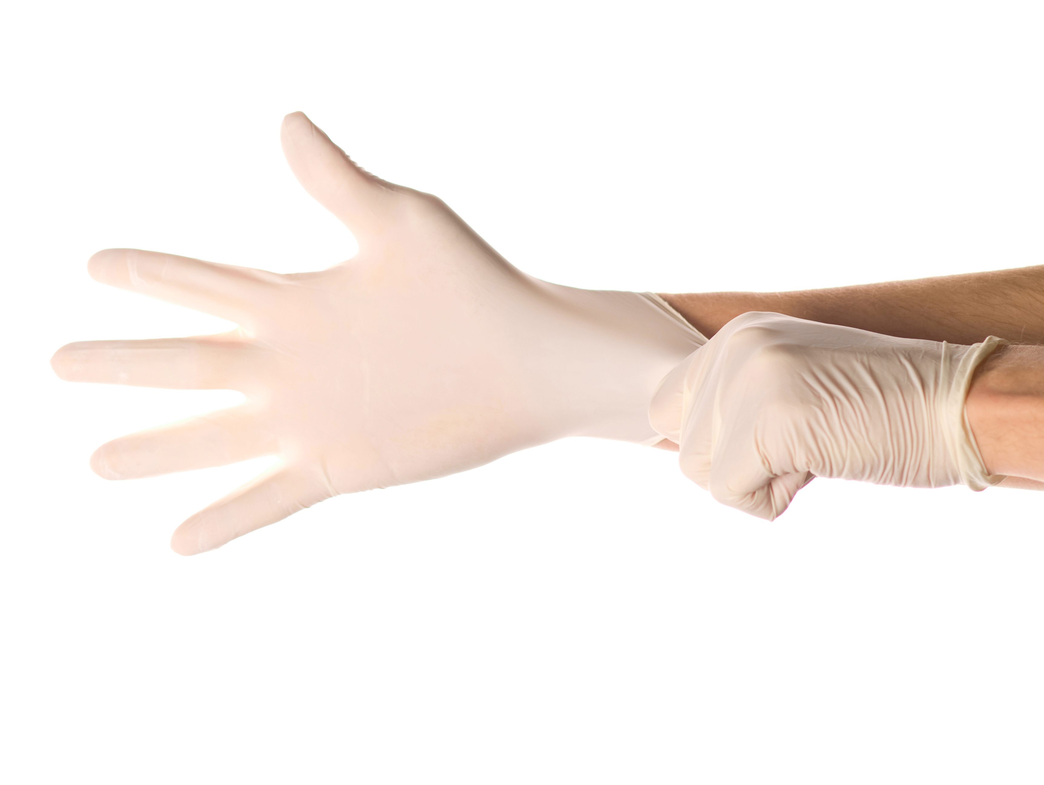 Pack of 100, Natural Rubber Latex Gloves OneDayOnly.co.za