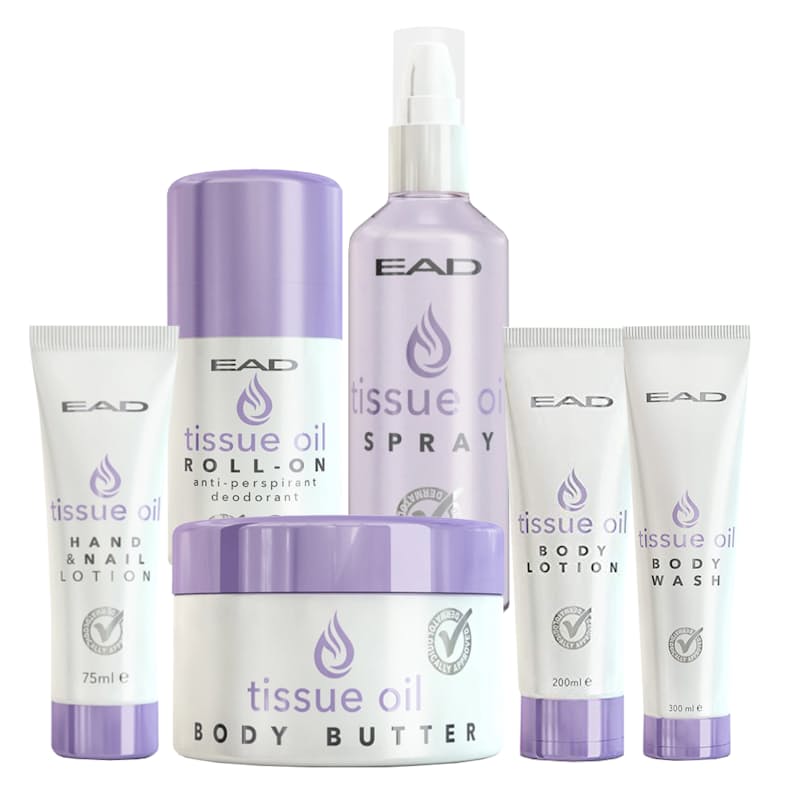 6 Piece Lavender Tissue Oil Bundle Body Butter Body