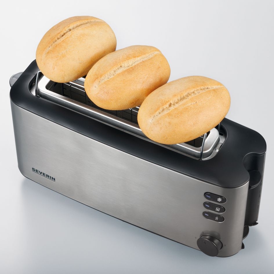 20 off on Severin Inox Long Slot 1000W 2 Slice Slimline Toaster