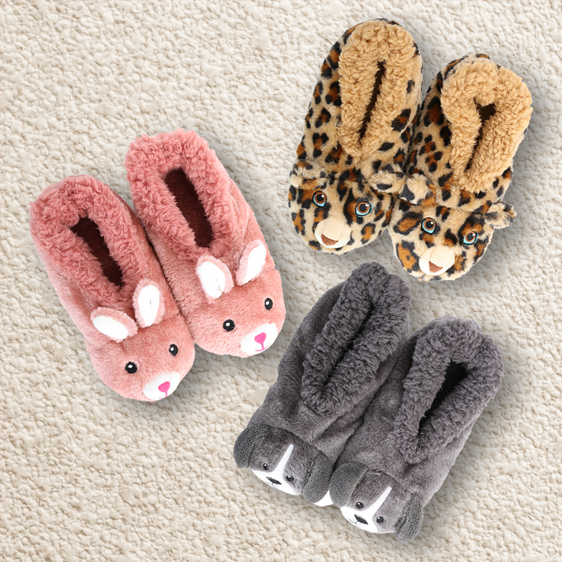 snoozies bunny slippers