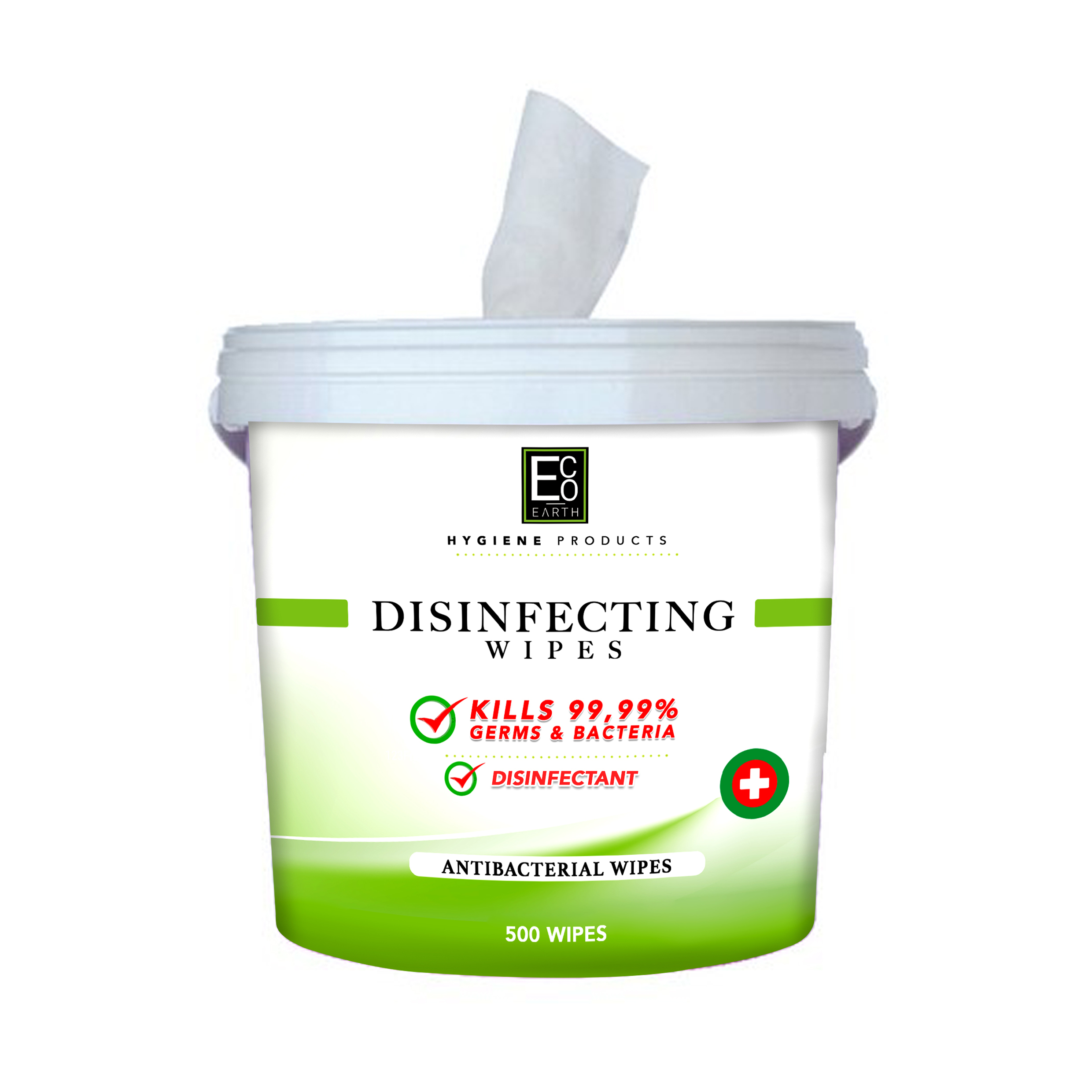 Disinfectant AntiBacterial Wipes in Bucket 500 Wipes OneDayOnly.co.za