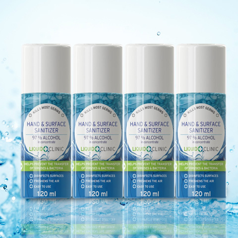 30 Off On Liquid Clinic Pack Of 4 120ml Or 275ml Aerosol Hand And