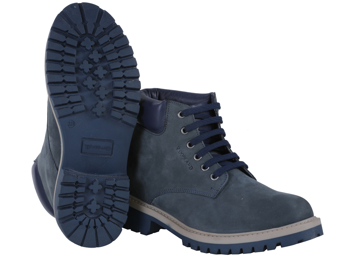 woodland navy blue boots