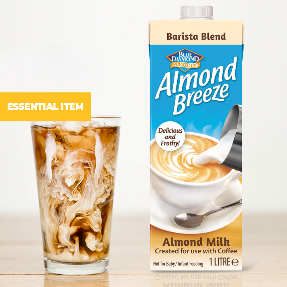 Pack of 6 Unsweetened Barista Blend Almond Milk (1L each) OneDayOnly