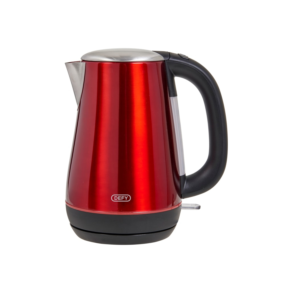 26 off on 1.7L Stainless Steel Metallic Red Kettle