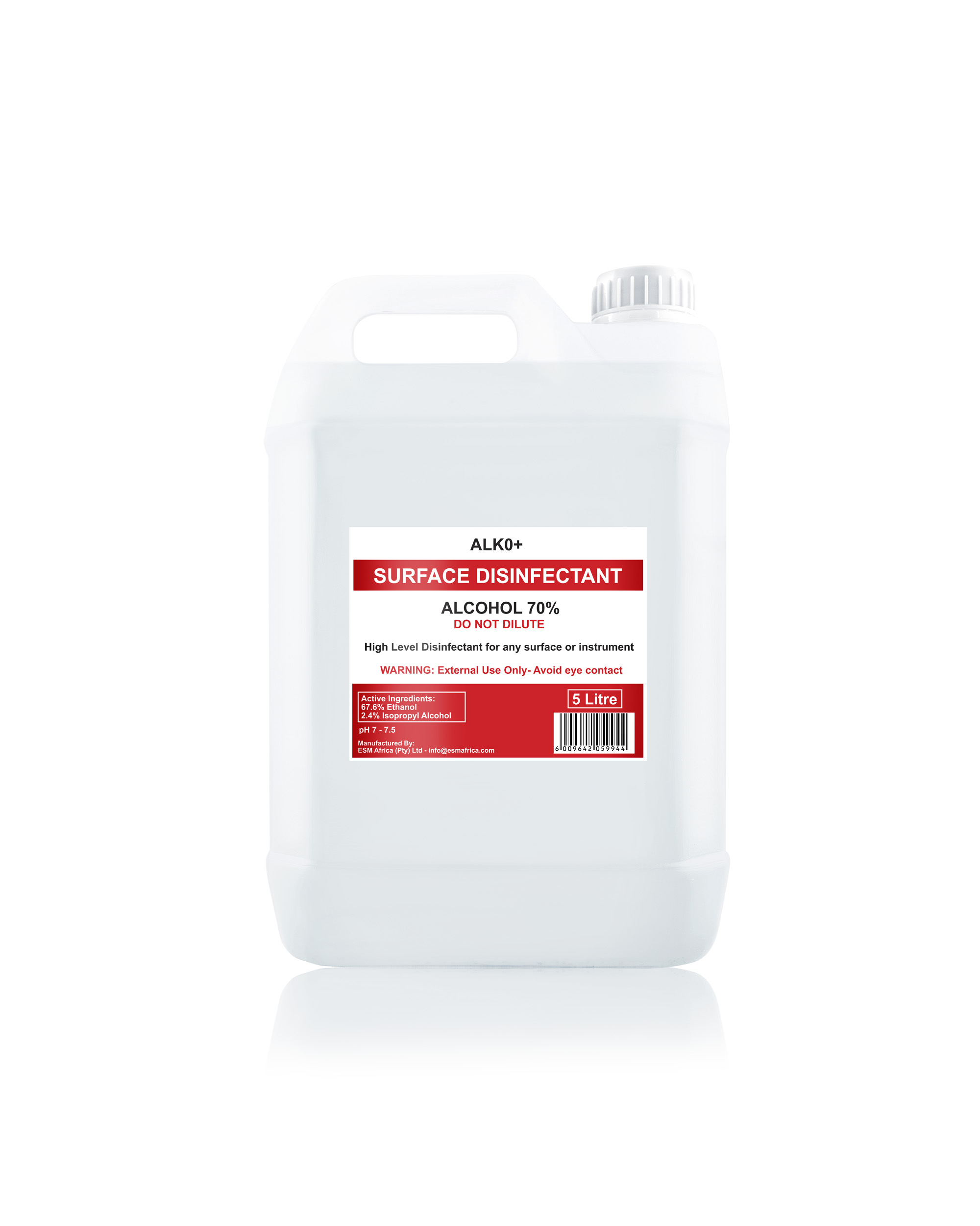 5L, 70% Alcohol Liquid Surface Disinfectant | OneDayOnly.co.za