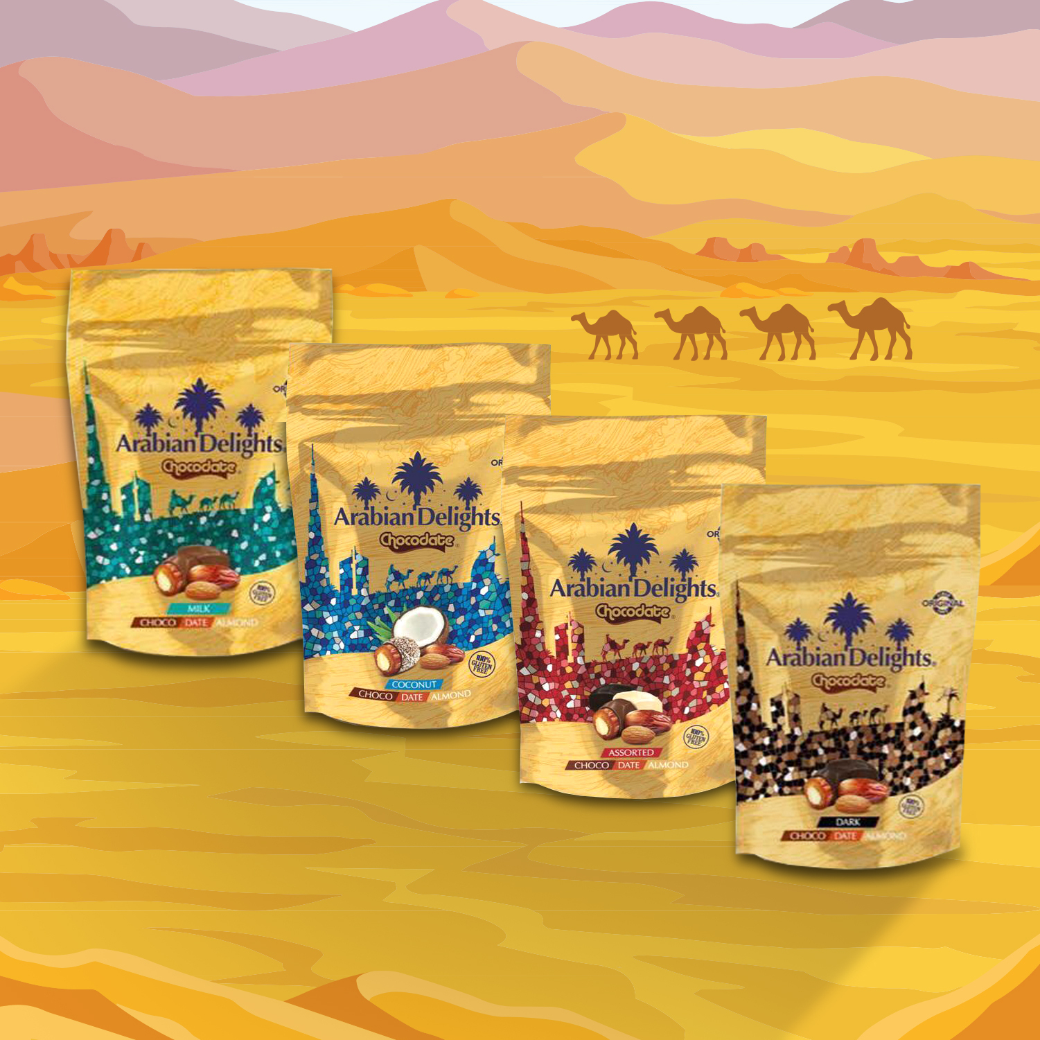 17 off on Arabian Delights Pack of 4 Chocolate Covered Almond Dates