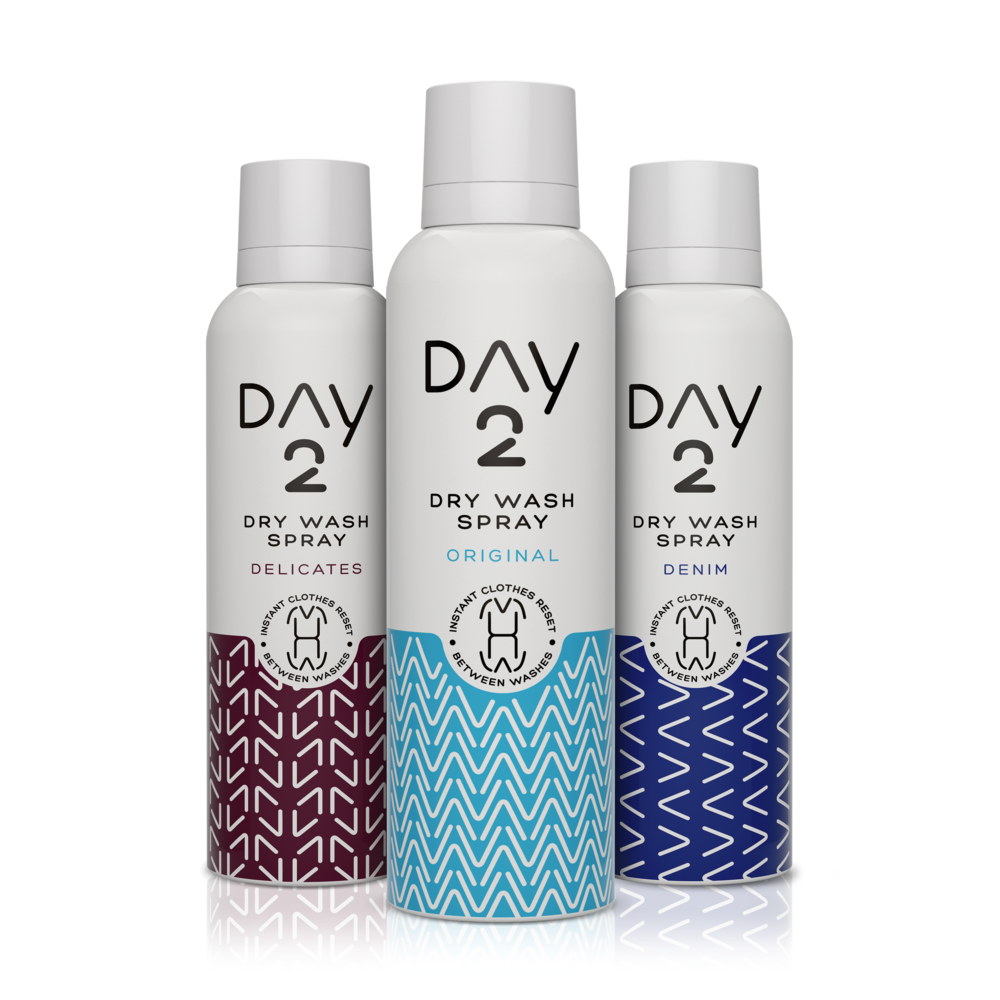 34 off on Day2 Pack of 3 Dry Wash Clothes Spray 200ml OneDayOnly.co.za