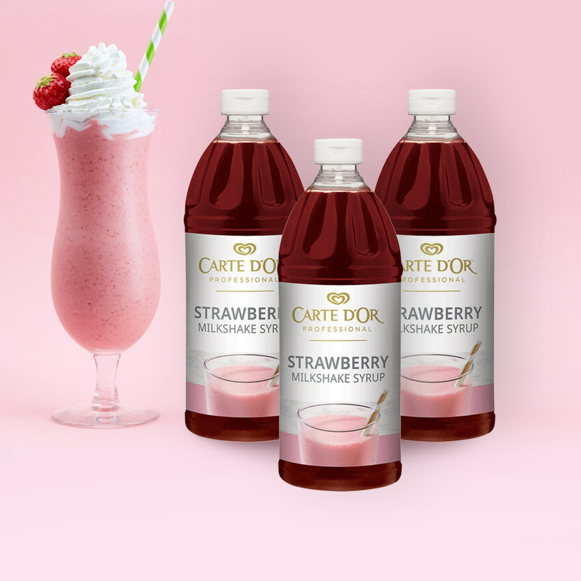 19 off on Pack of 3 Flavoured Milkshake Syrup (3 x 1L)