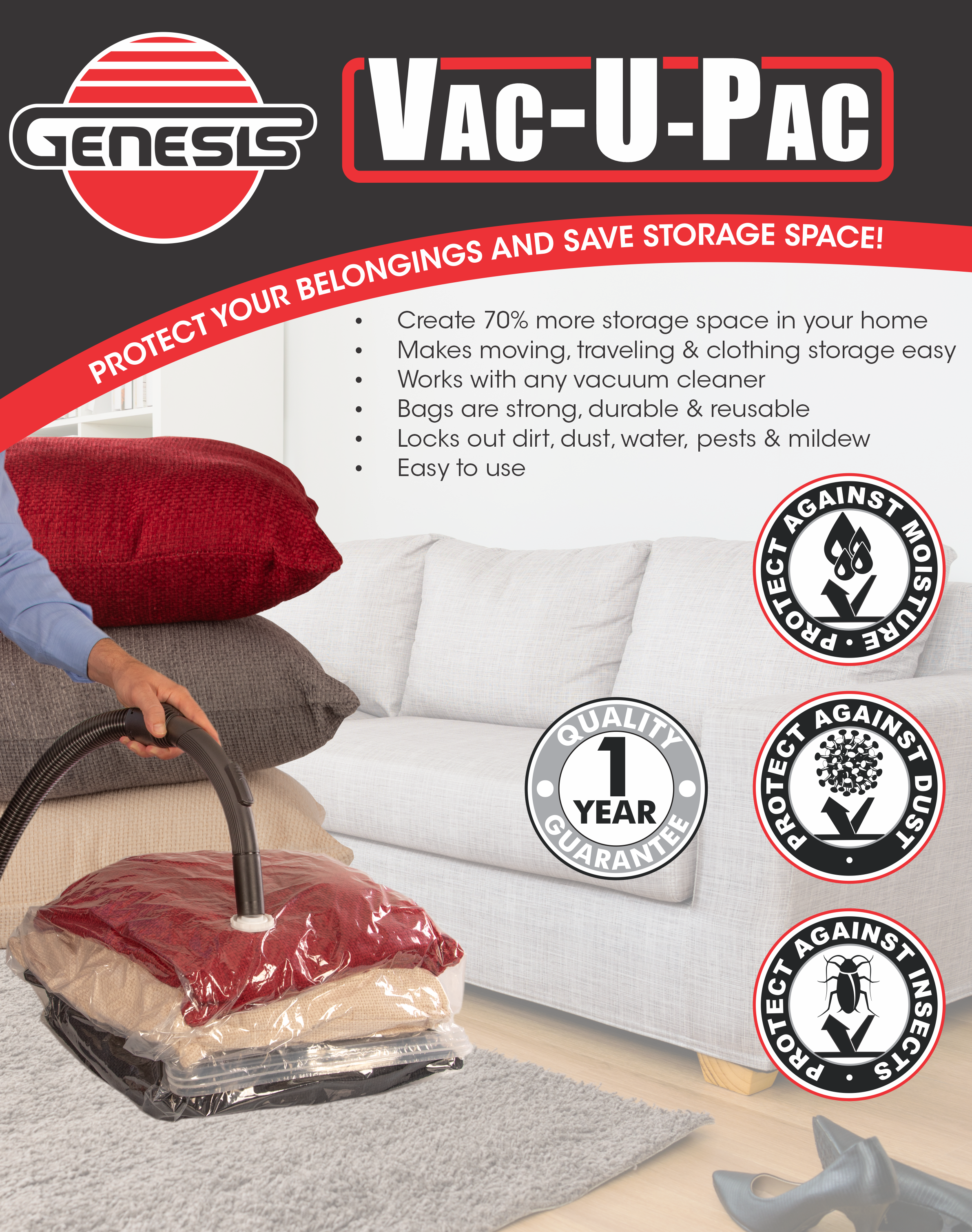 11 off on Genesis Hydrovac Compact Vacuum Cleaner and Vac U Pac Bundle