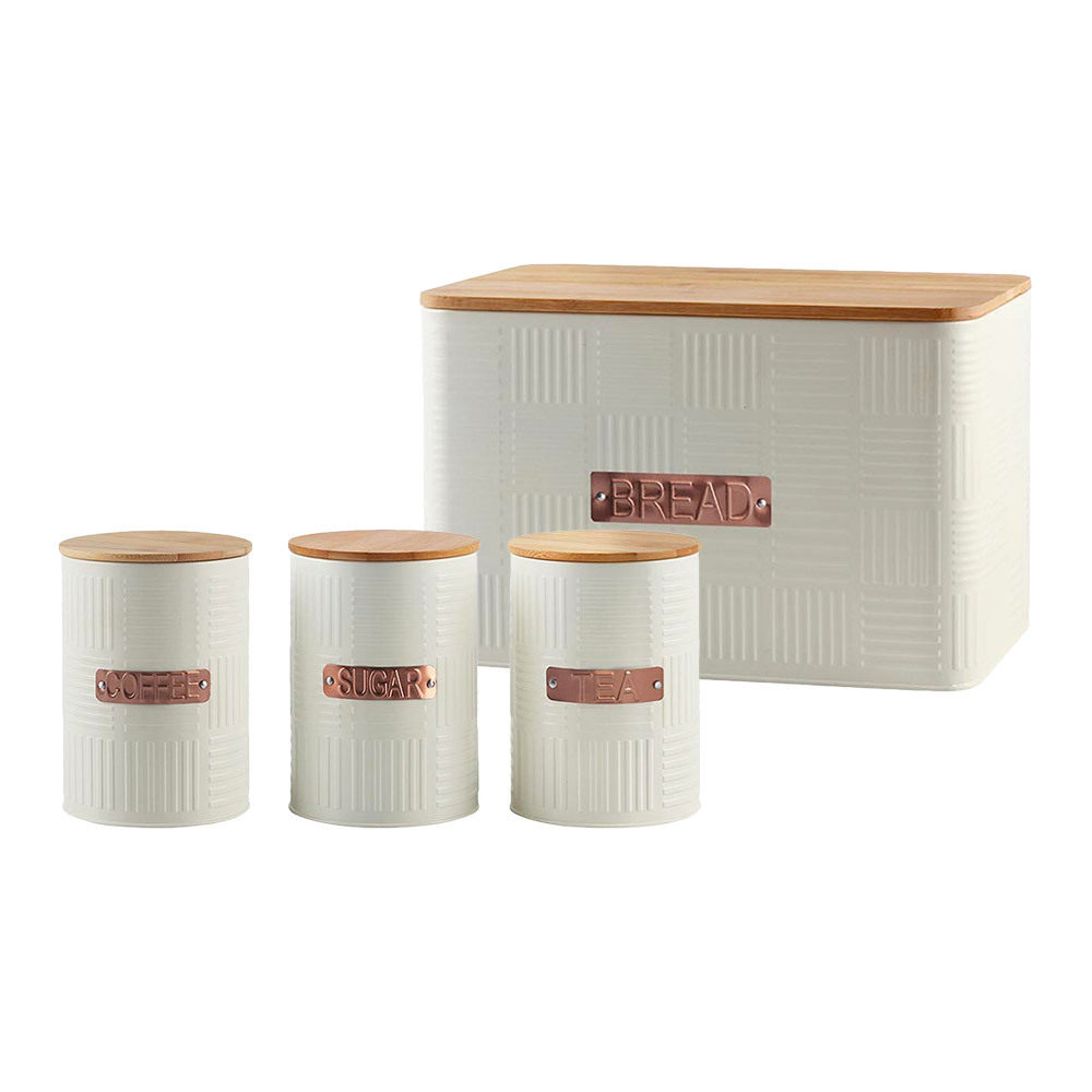 36 off on Totally Home Set of 4 Retro Bread Bin and Canister Set OneDayOnly.co.za