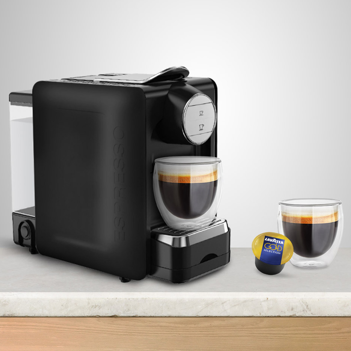 27 off on Lavazza BLUE Espresso Capsule Machine with 100 Lavazza BLUE