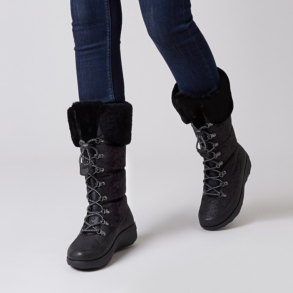 off on Ladies Harriet Shearling High Boots