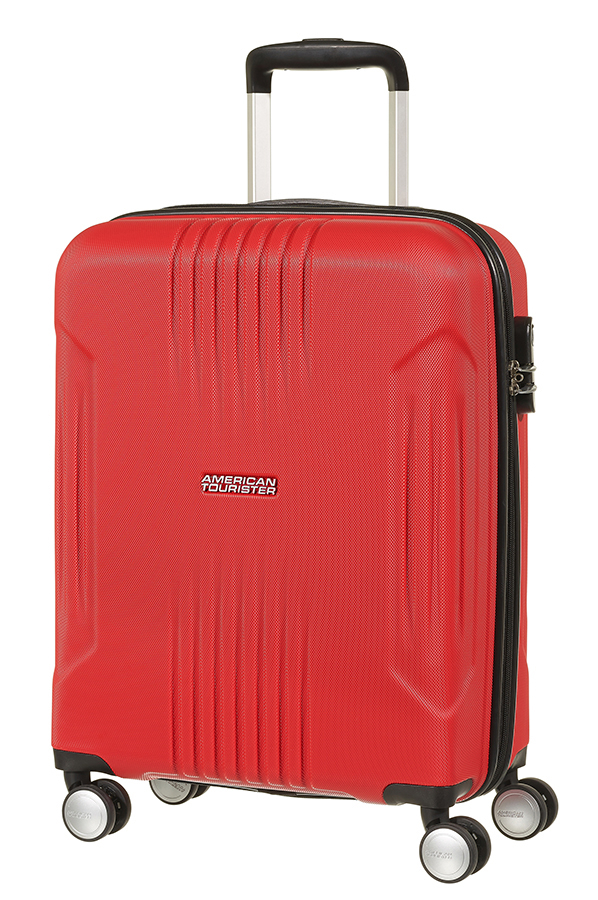 american tourister red suitcase