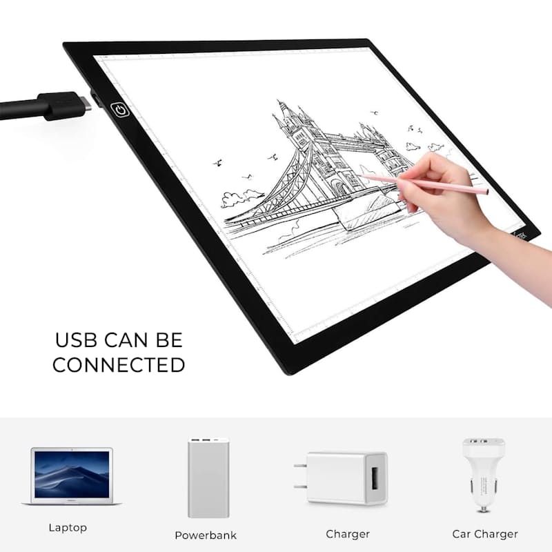 45% off on LightBox Ultra-Thin Portable LED Tracing Pad with Adjustable