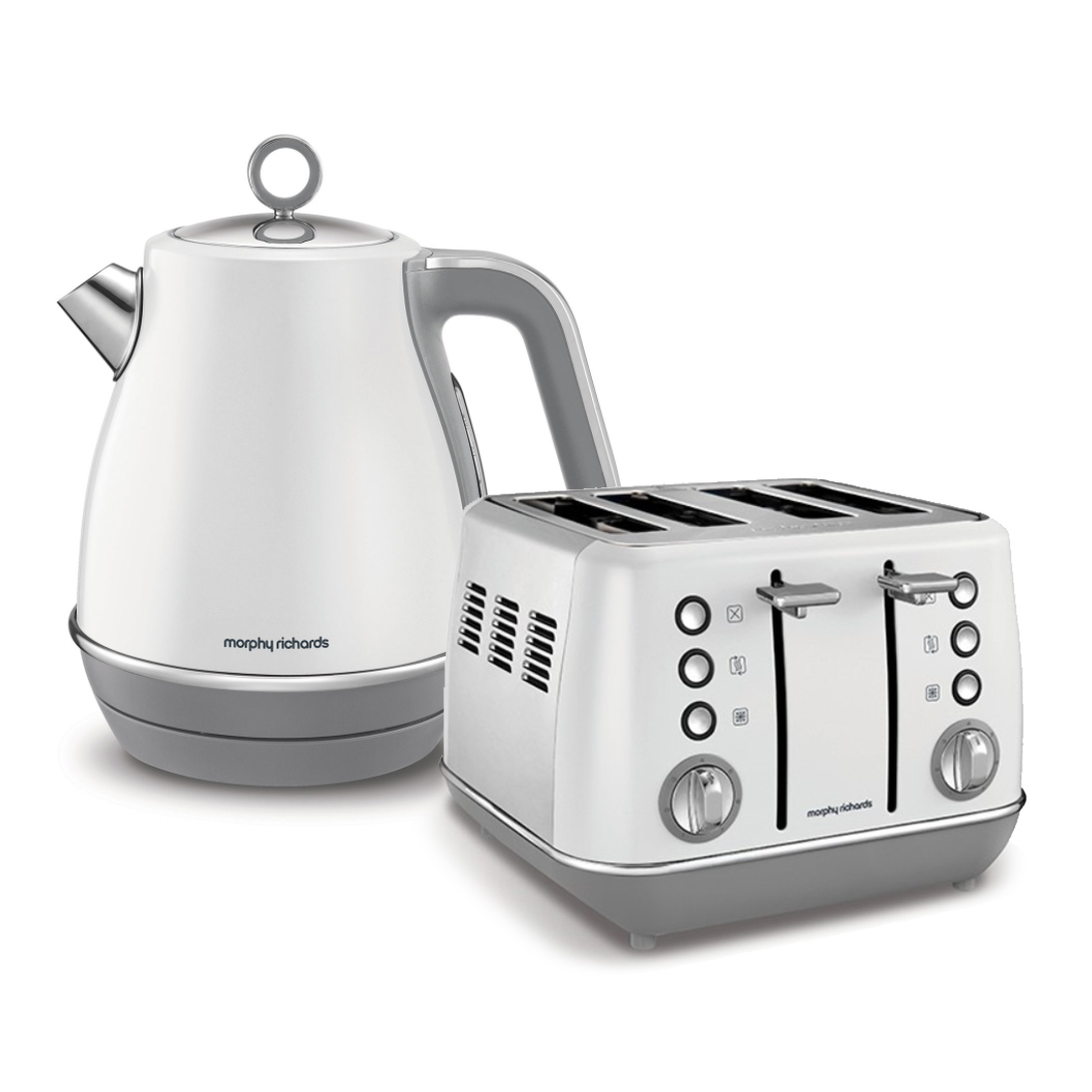 40 off on Evoke Brushed Stainless Steel Kettle and Toaster Set