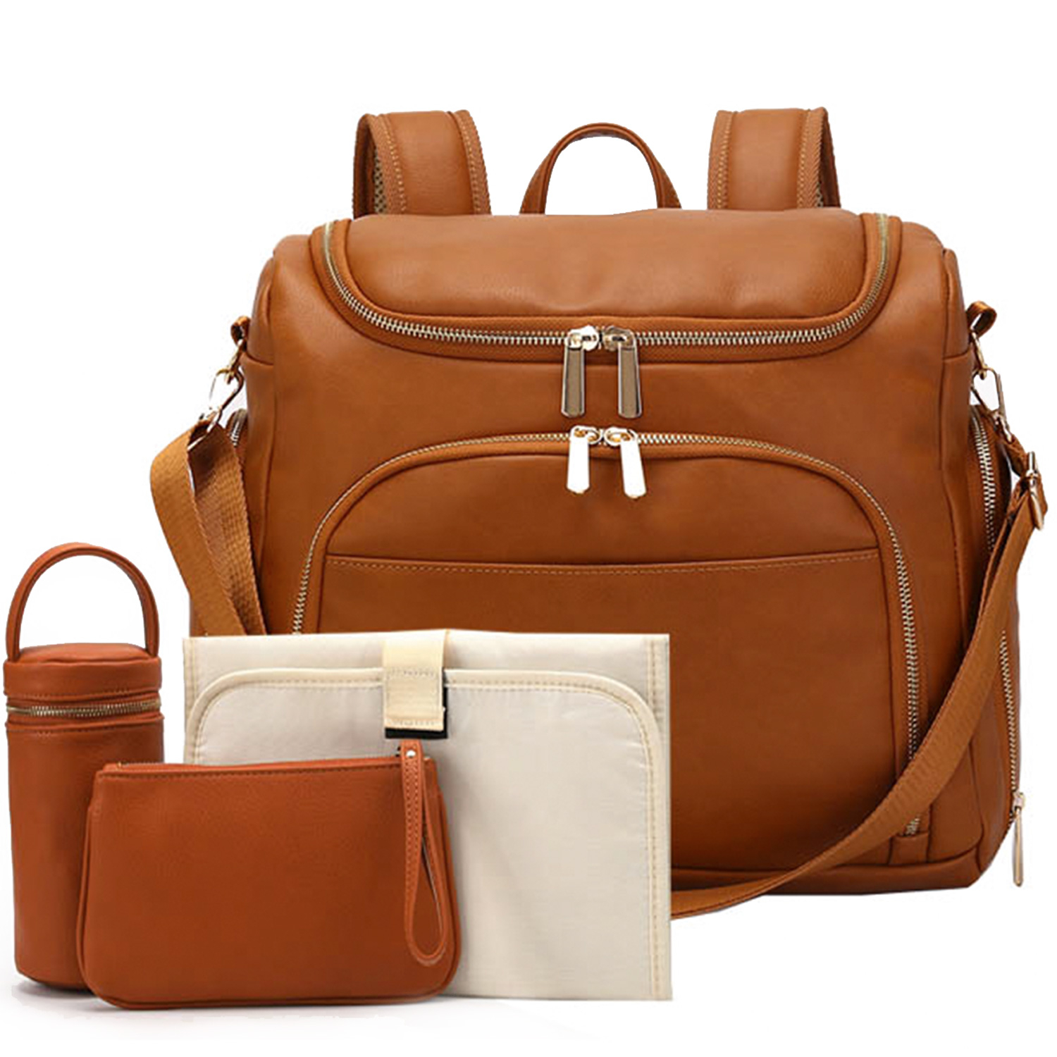 vegan leather baby bag