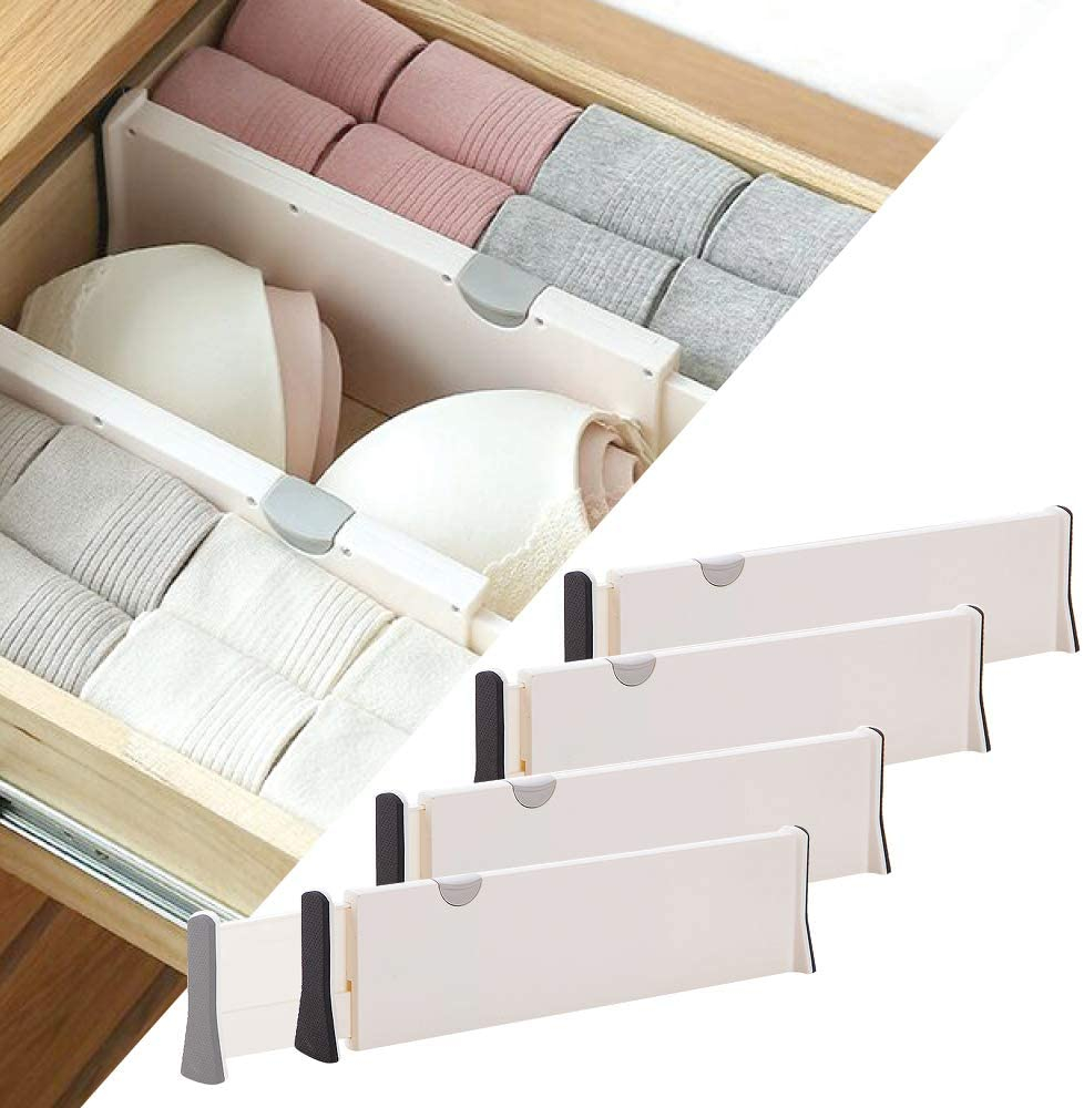 44 off on Pack of 4 Expandable Drawer Dividers