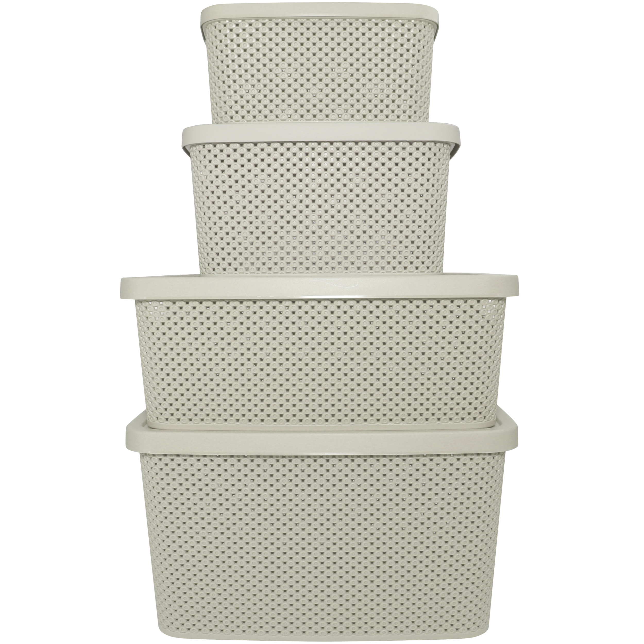 28 off on 4 Piece Floria Diamond Storage Box with Lid Set