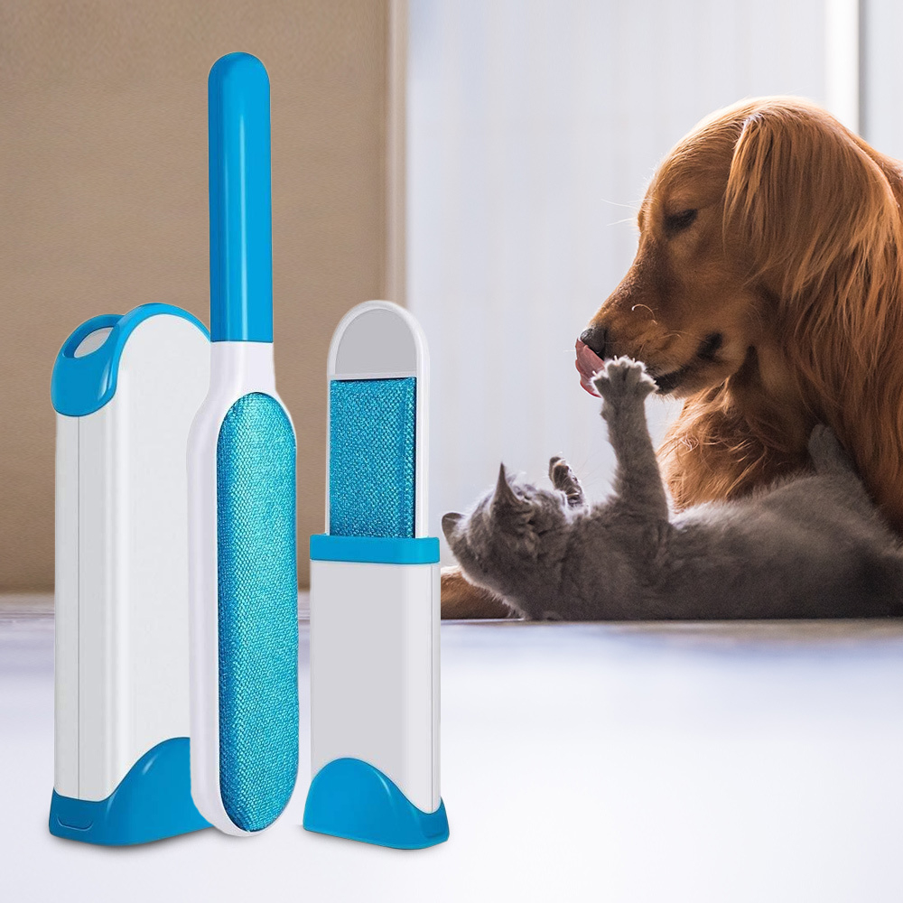31 off on Pack of 2 Reusable Pet Hair Remover with Self Cleaning Base