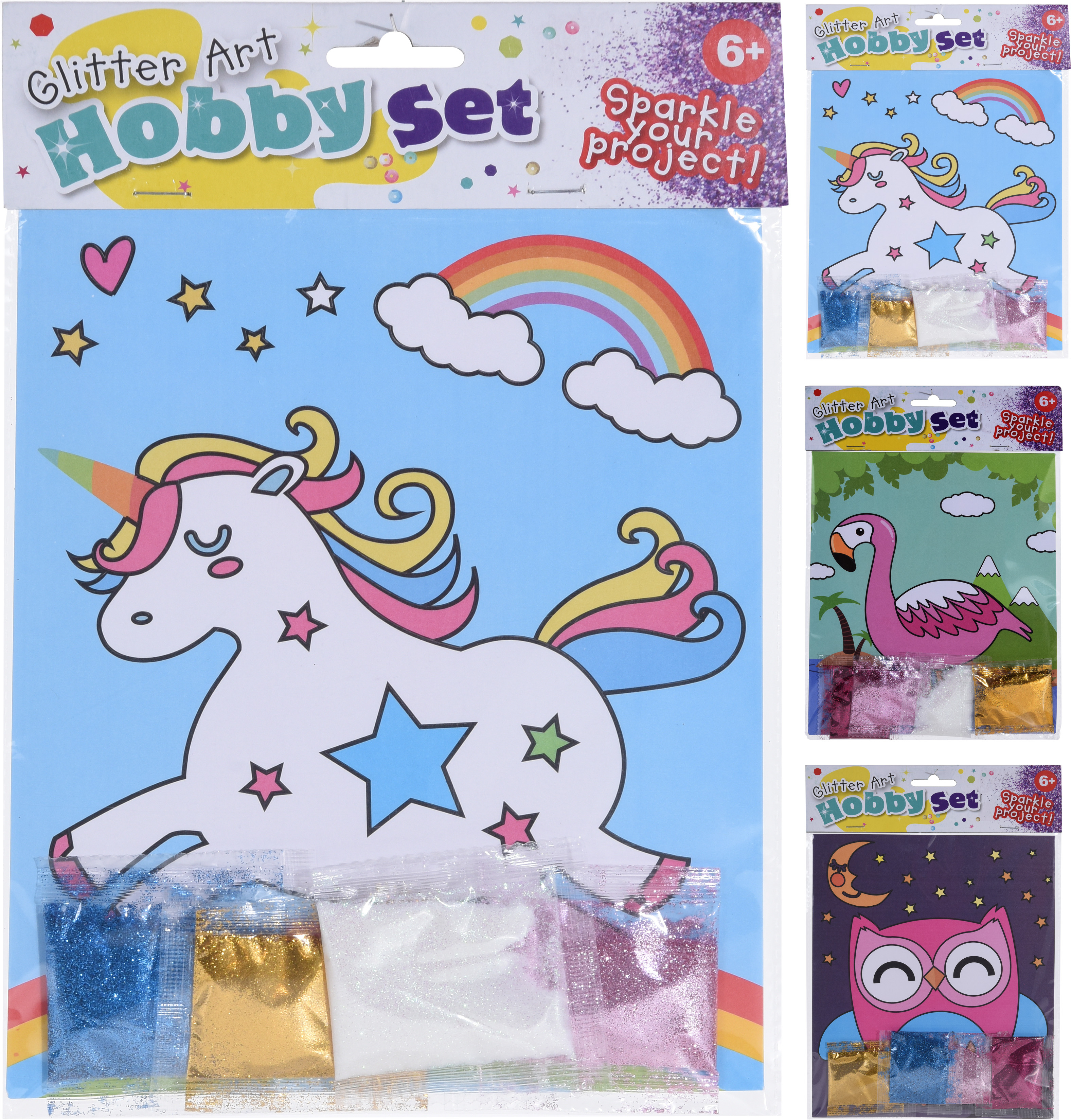 28 off on Set of 3 Glitter Art Kits