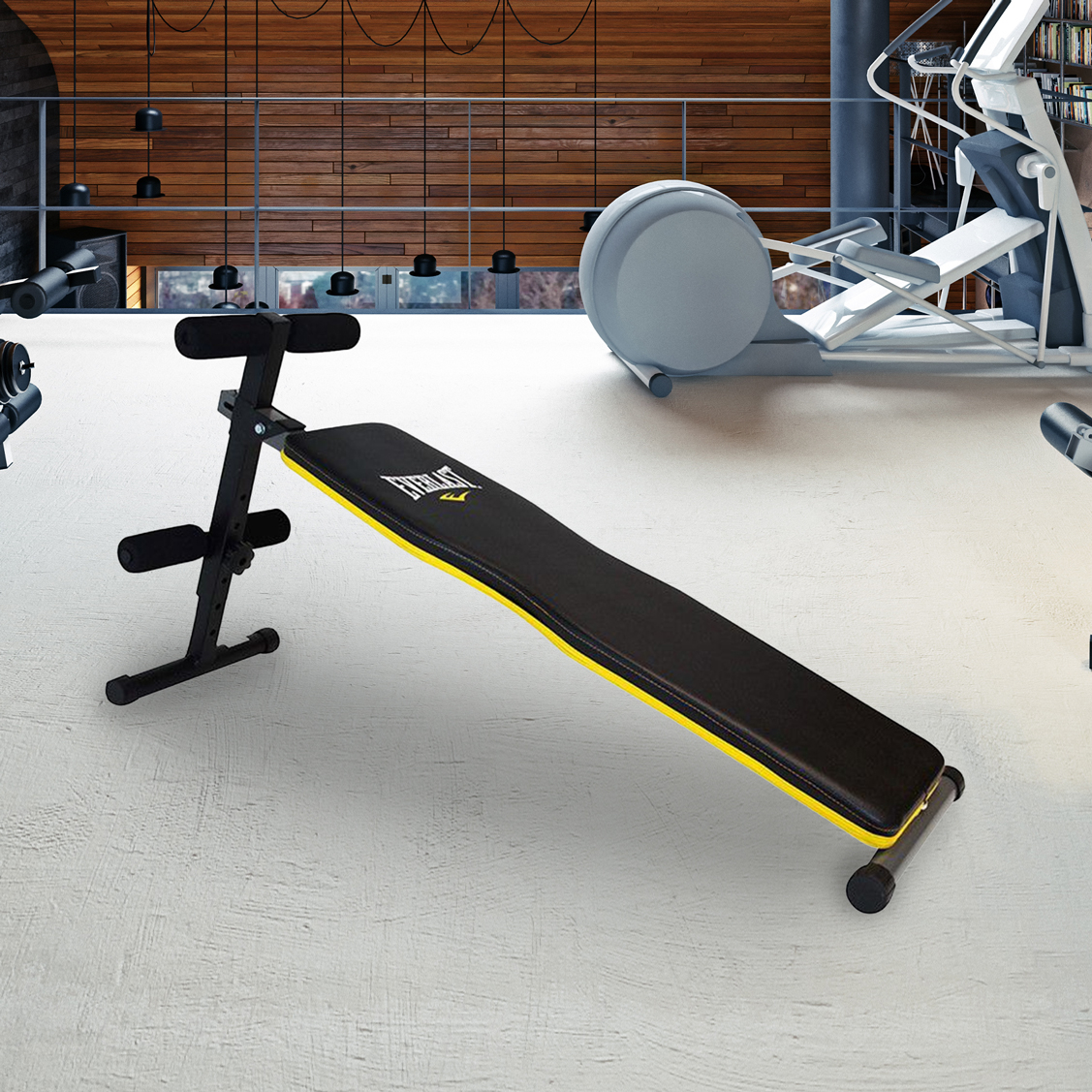 25 off on Adjustable Incline Sit Up Bench with Foam Rollers