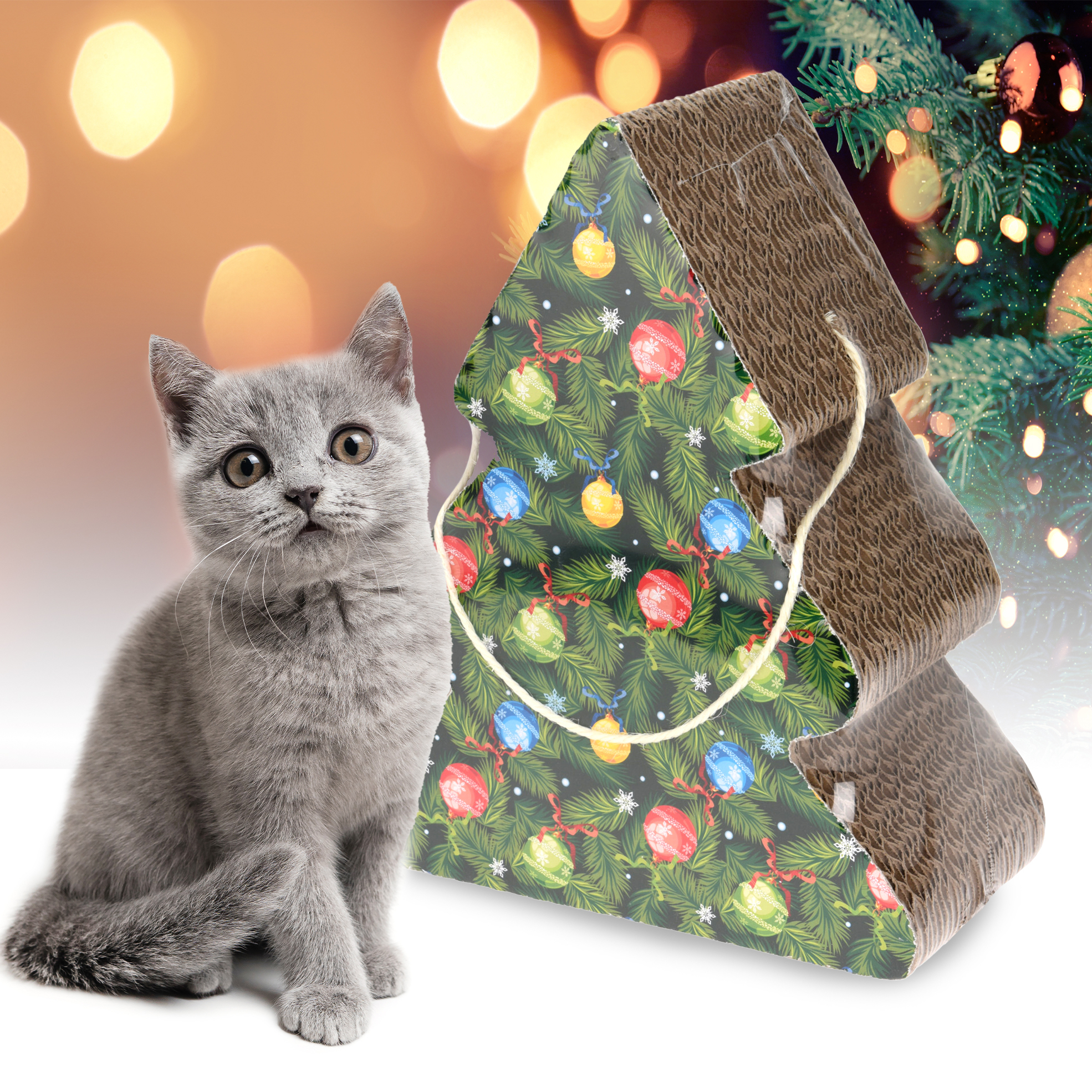 35 off on Christmas Tree Shaped Cat Scratcher