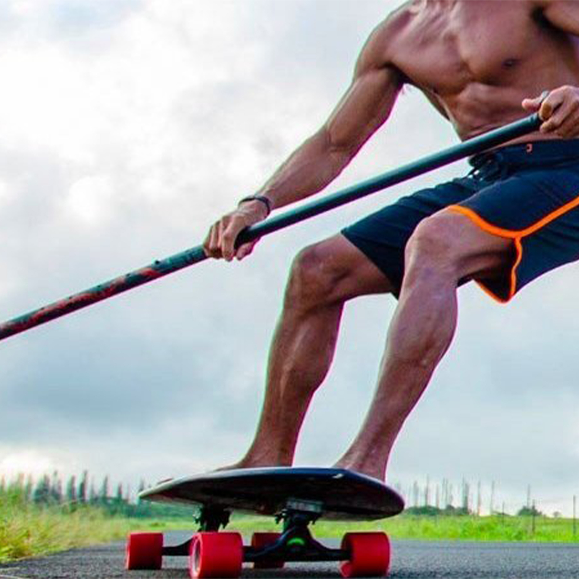 46 off on Adjustable Longboard Stick with Original Road Blade