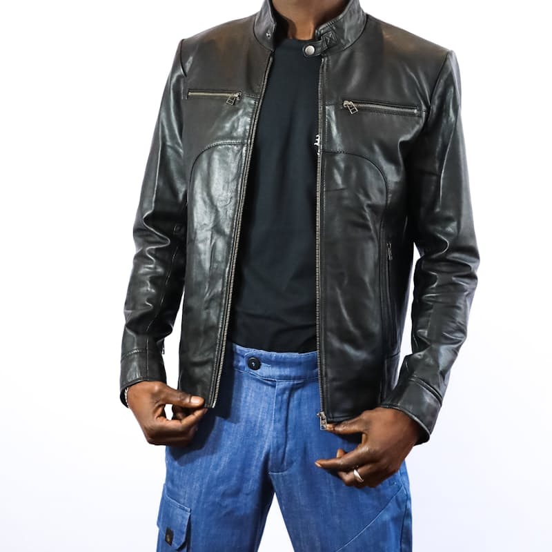 45% off on Men's Scott Slim Fit Leather Jacket
