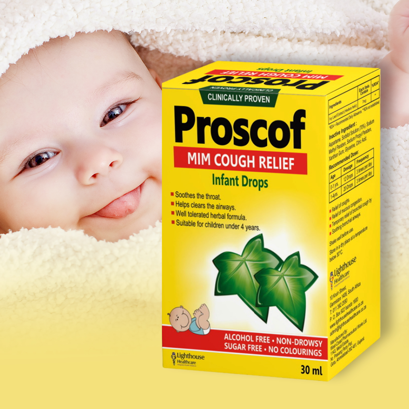 31 off on Pack of 3 30ml MIM Cough Relief Infant Drops