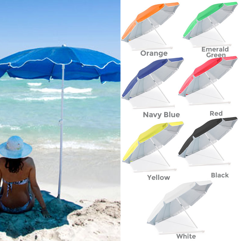 50 off on Beach Brolly 180cm UV Coating Beach Umbrella with Tilt