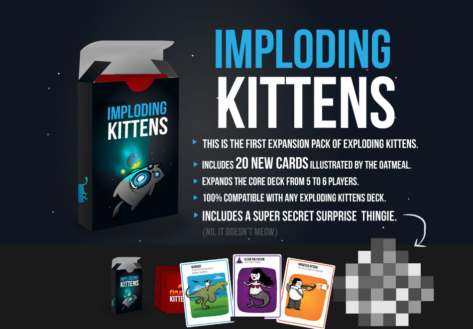 61 Off On Imploding Kittens This Is The First Expansion Of Exploding Kittens Onedayonly Co Za