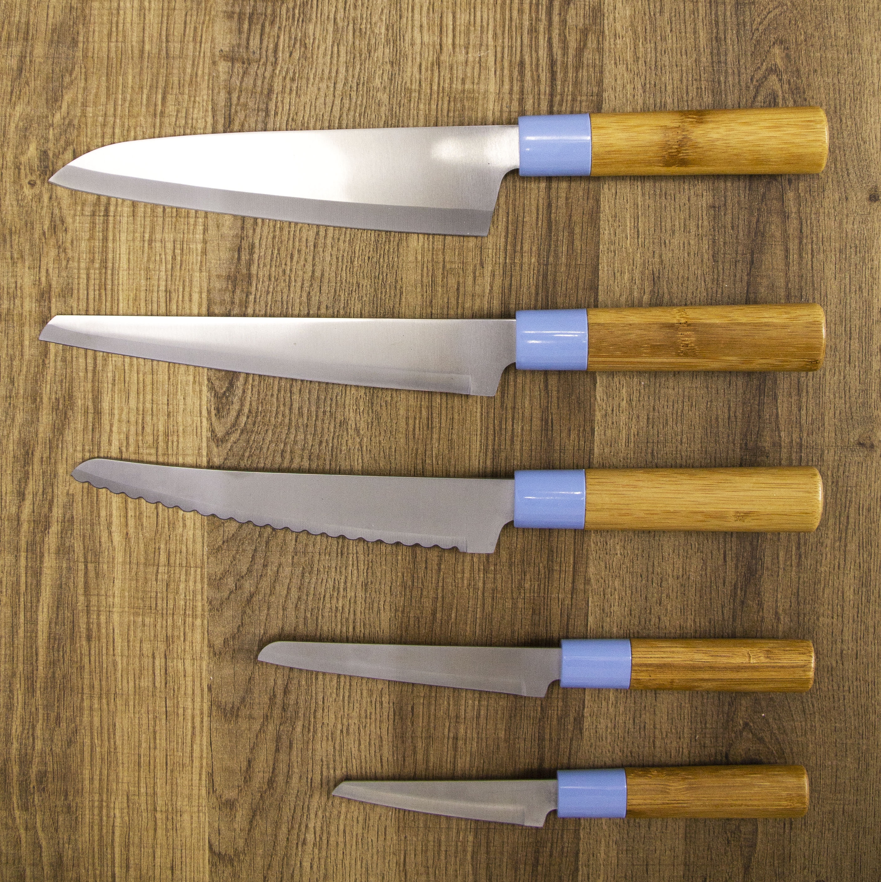 40 off on 5 Piece Bamboo Knife Set